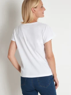 Clearance Tee-shirt à message "Fabuleuse" Femme T-Shirt