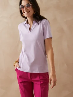 Hot Tee-shirt col polo Femme T-Shirt