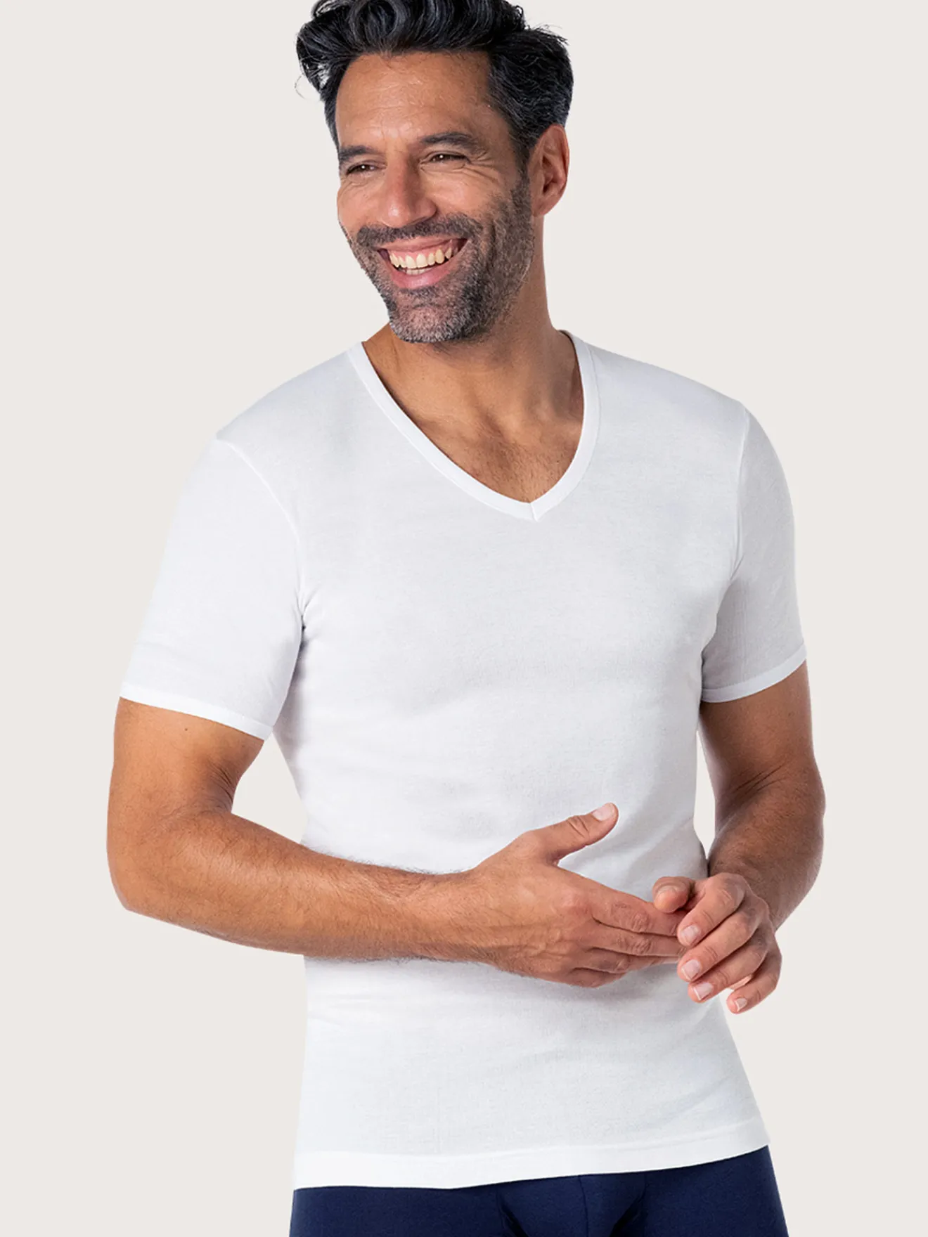 Tee-shirt col V Homme Maillot De Corps