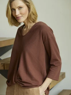 Online Tee-shirt côtes plates Femme T-Shirt