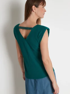 Best Tee-shirt dos fantaisie Femme T-Shirt