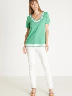 Tee-shirt effet 2 en 1 Femme T-Shirt