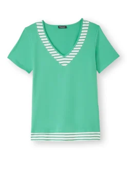 Tee-shirt effet 2 en 1 Femme T-Shirt