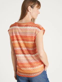 Best Tee-shirt effet dentelle Femme T-Shirt