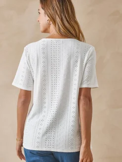 Sale Tee-shirt en maille fantaisie. Femme T-Shirt