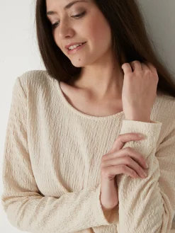 Clearance Tee-shirt en maille fantaisie Femme T-Shirt