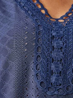 Hot Tee-shirt en maille fantaisie. Femme T-Shirt