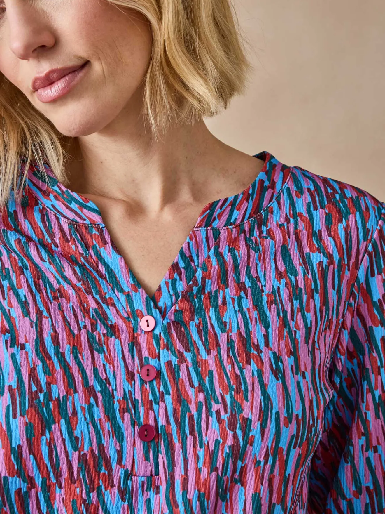 Outlet Tee-shirt en maille gaufrée Femme T-Shirt