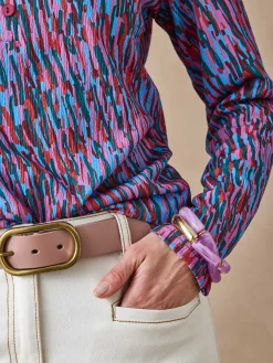 Outlet Tee-shirt en maille gaufrée Femme T-Shirt