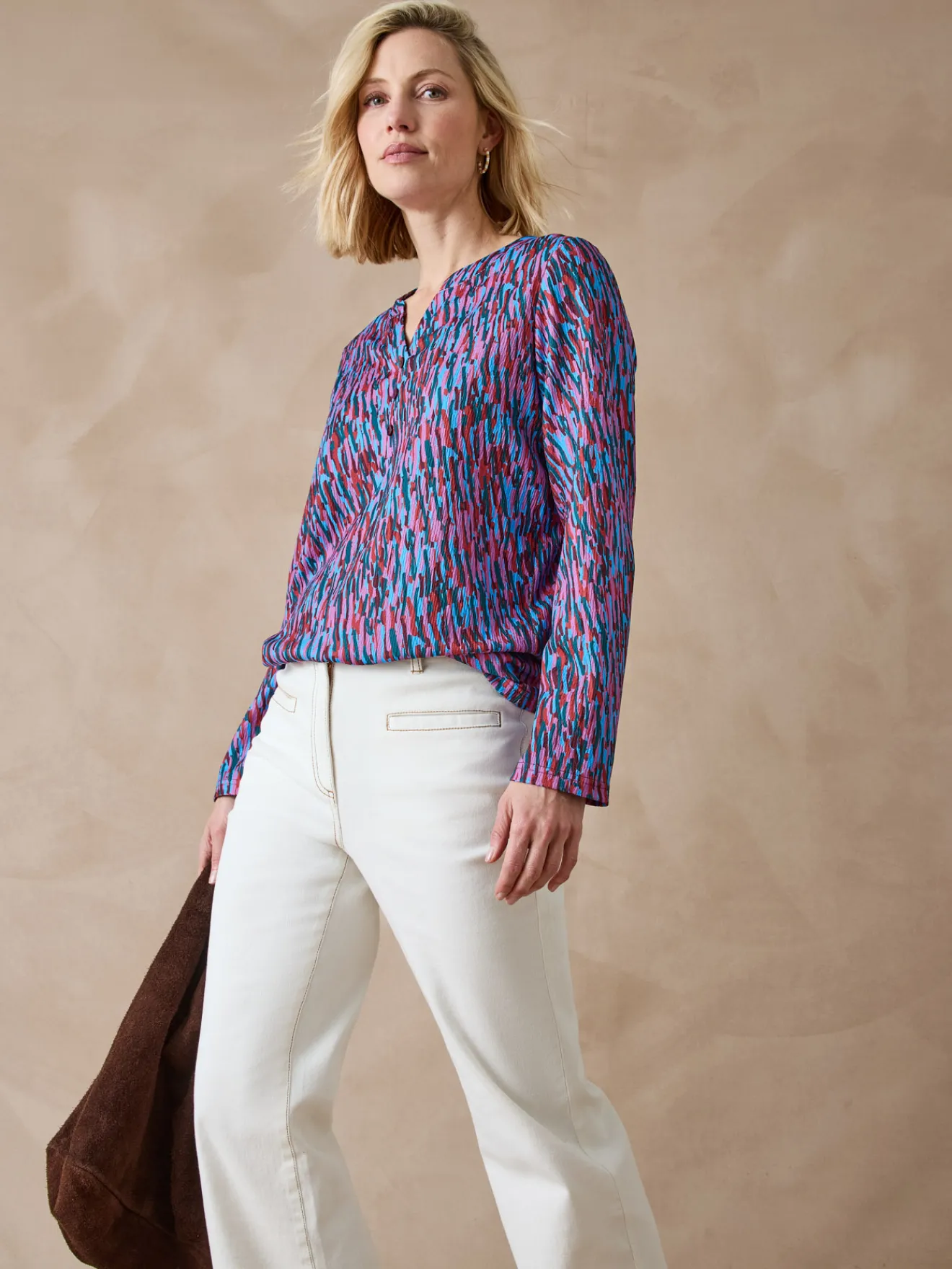 Outlet Tee-shirt en maille gaufrée Femme T-Shirt