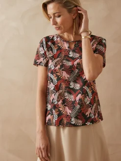 Tee-shirt encolure fantaisie Femme T-Shirt