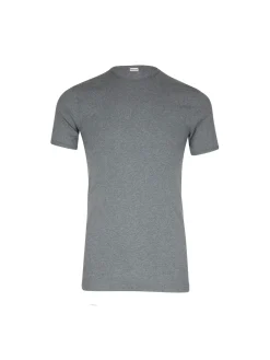 Tee-shirt encolure ronde, pur coton Homme Maillot De Corps