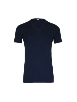 Tee-shirt encolure V, pur coton Homme Maillot De Corps