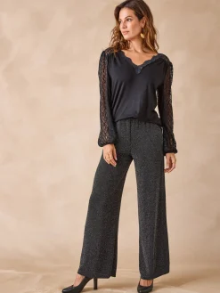 Hot Tee-shirt fantaisie avec dentelle Femme T-Shirt