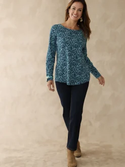 Discount Tee-shirt légèrement évasé Femme Tunique|T-Shirt