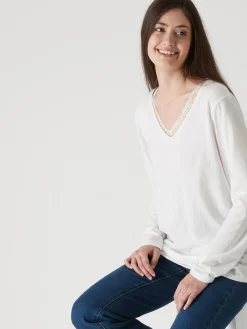 Tee-shirt maille émerisée Femme T-Shirt