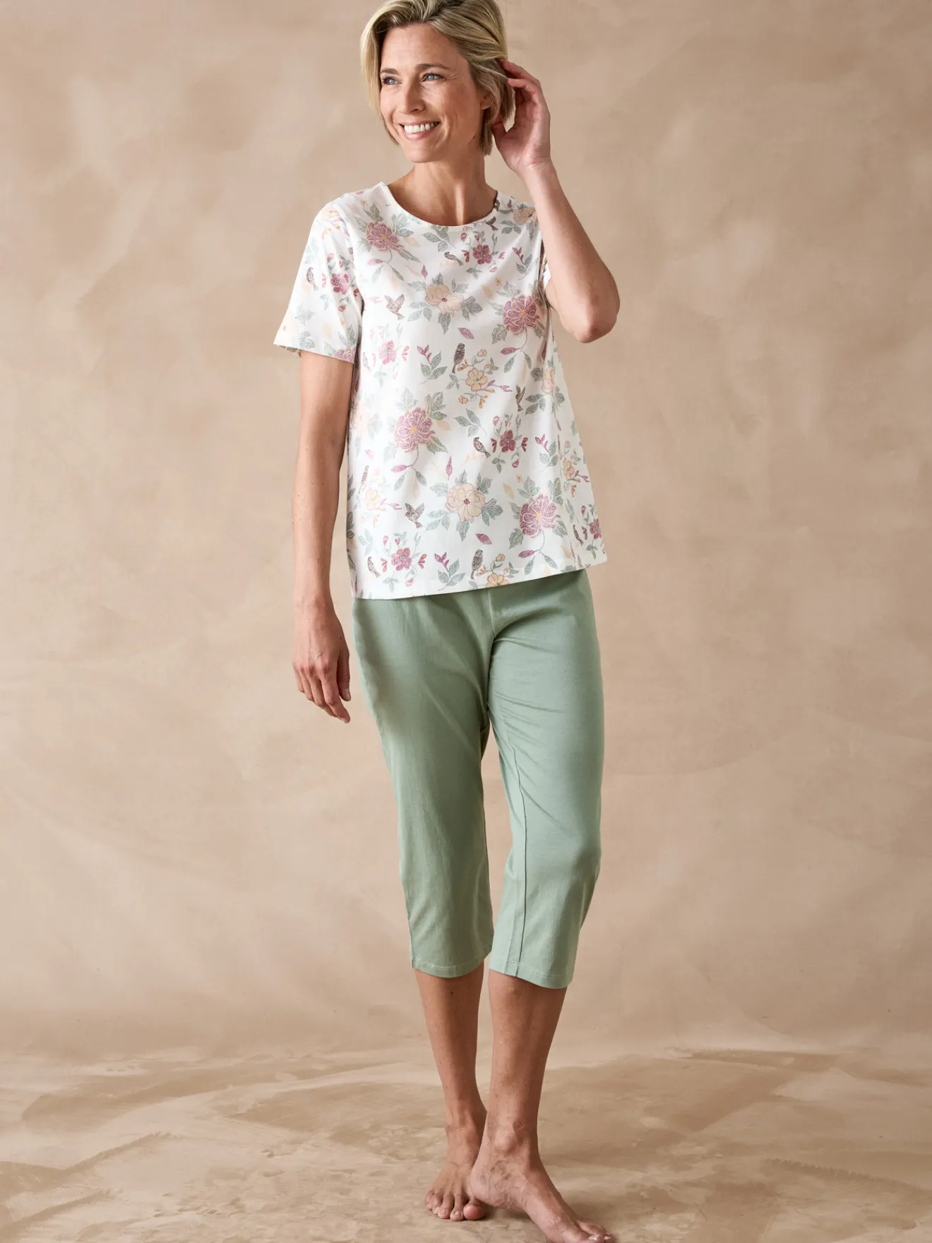 New Tee-shirt manches courtes maille coton Pyjama