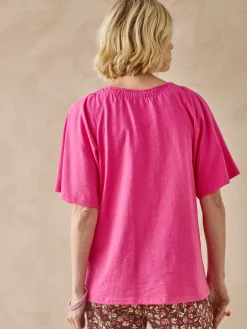 Tee-shirt manches courtes papillon Femme T-Shirt