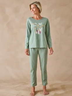 Clearance Tee-shirt manches longues maille coton Pyjama