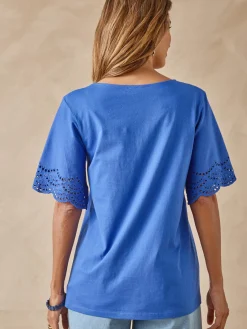 Tee-shirt manches papillon Femme T-Shirt