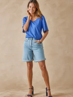 Tee-shirt manches papillon Femme T-Shirt