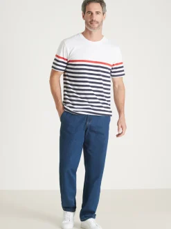 Online Tee-shirt marinière manches courtes Homme T-Shirt, Polo