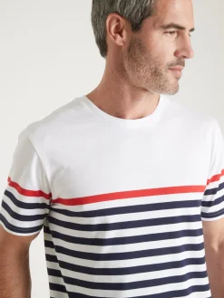 Online Tee-shirt marinière manches courtes Homme T-Shirt, Polo