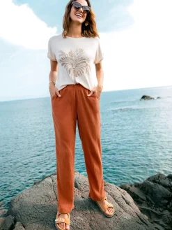 Sale Tee-shirt motif palmier Femme T-Shirt