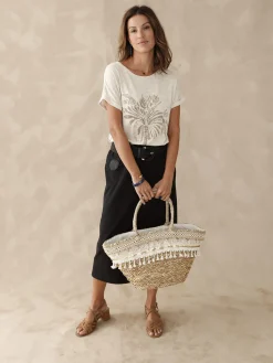 Sale Tee-shirt motif palmier Femme T-Shirt