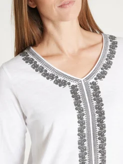 Sale Tee-shirt tunique manches 3/4 Femme T-Shirt