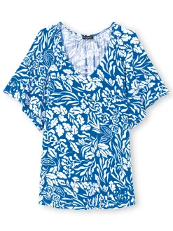 Best Tee-shirt V smocks au dos Femme T-Shirt