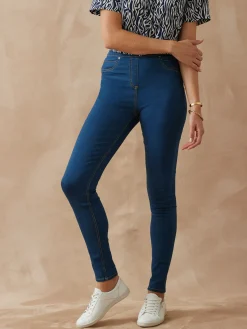 Outlet Tregging en denim Femme Jean|Pantalon