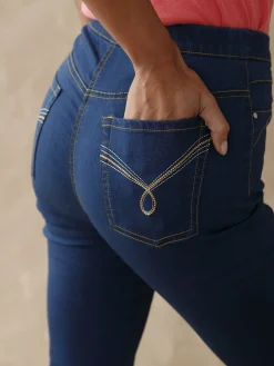 Outlet Tregging en denim Femme Jean|Pantalon