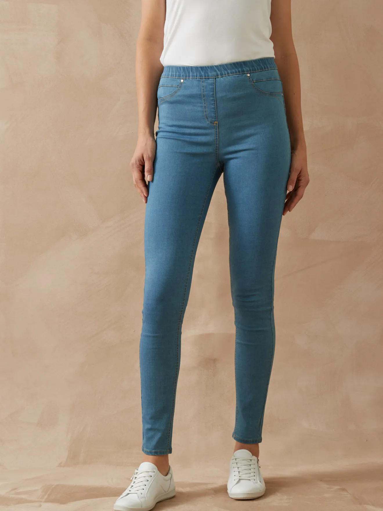 Outlet Tregging en denim Femme Jean|Pantalon