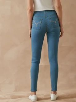 Outlet Tregging en denim Femme Jean|Pantalon