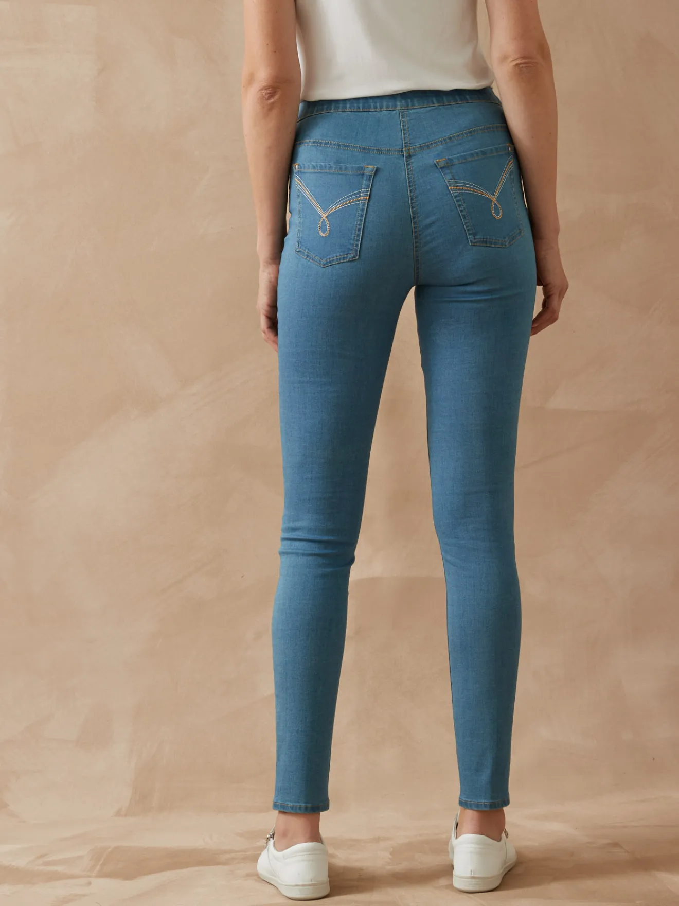 Outlet Tregging en denim Femme Jean|Pantalon