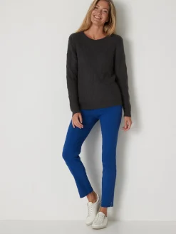 New Tregging en tissu stretch Femme Pantalon