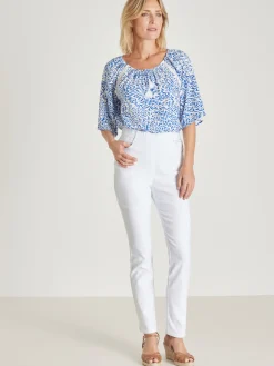 New Tregging en tissu stretch Femme Pantalon