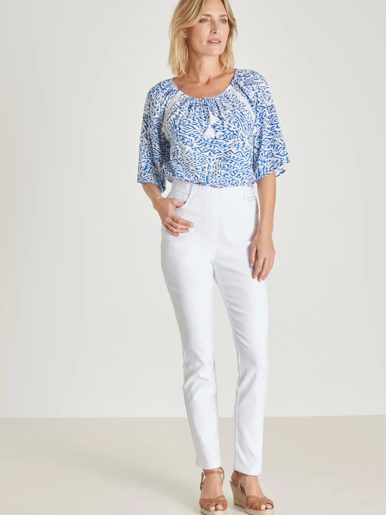 New Tregging en tissu stretch Femme Pantalon