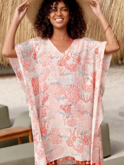New Tunique ample en voile à pompons Femme Tunique|Chemisier, Blouse