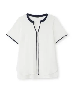 Best Tunique bicolore manches courtes Femme Tunique|Chemisier, Blouse