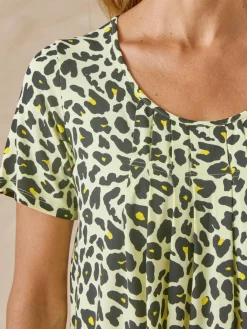 New Tunique en maille avec plis d'aisance Femme Tunique|T-Shirt