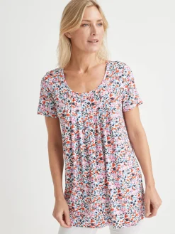 Hot Tunique en maille avec plis d'aisance Femme Tunique|T-Shirt