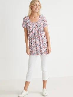 Hot Tunique en maille avec plis d'aisance Femme Tunique|T-Shirt