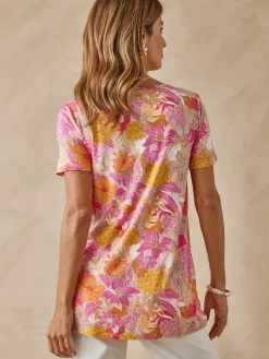 Sale Tunique en maille avec plis d'aisance Femme Tunique|T-Shirt