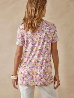 New Tunique en maille avec plis d'aisance Femme Tunique|T-Shirt