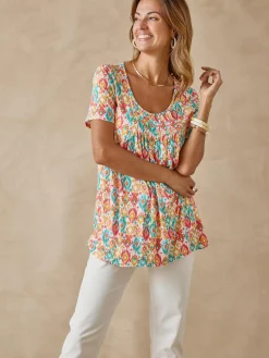 Hot Tunique en maille avec plis d'aisance Femme Tunique|T-Shirt