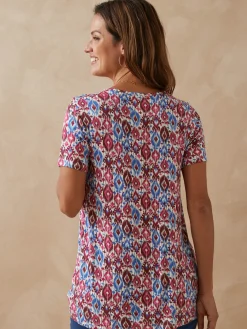 Sale Tunique en maille avec plis d'aisance Femme Tunique|T-Shirt