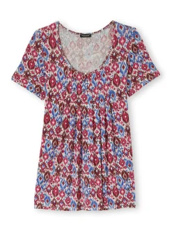 Sale Tunique en maille avec plis d'aisance Femme Tunique|T-Shirt