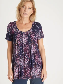 New Tunique en maille crêpe Femme Tunique|T-Shirt